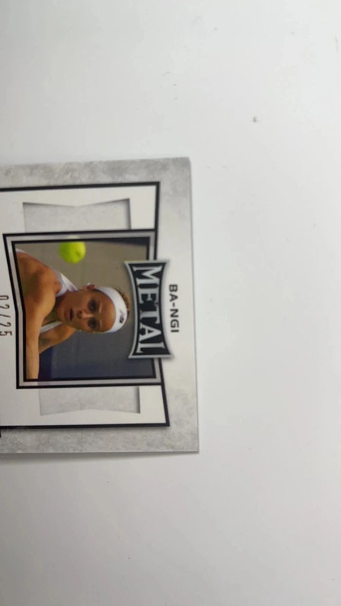 Nicole Gibbs BA-NGI signed autograph auto 2016 Leaf Metal Tennis Card violet 02/25 - photo numéro 7