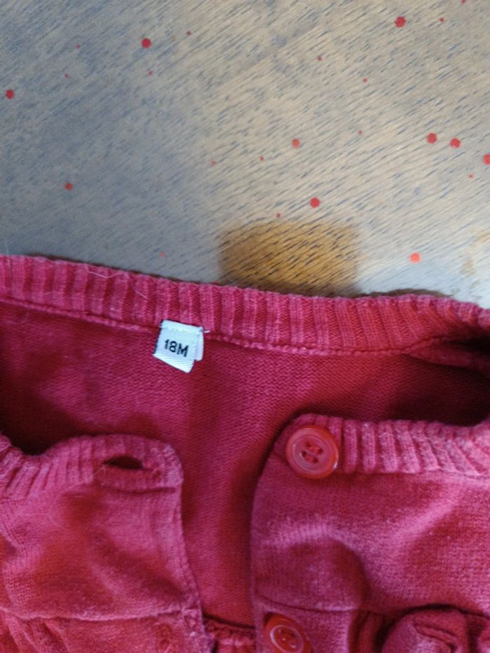Gilet rouge 18 mois - photo numéro 3