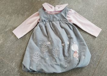 Ensemble robe bébé fille 6 mois comme neuf