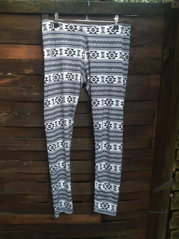 Legging noir et blanc - photo numéro 2