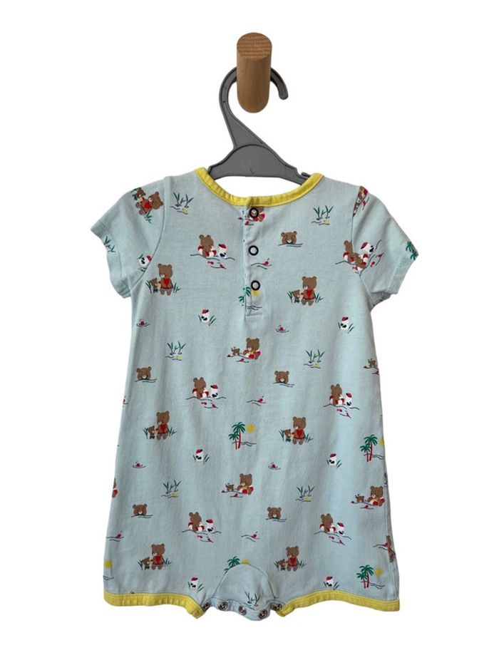 Pyjashort / combinaison bleu ciel (oursons) - Sergent Major 12 mois (74cm) - photo numéro 3