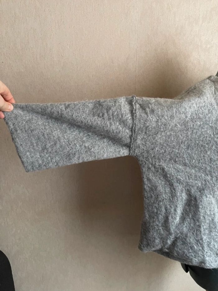 Pull oversize laine gris TM 38 40 - photo numéro 8