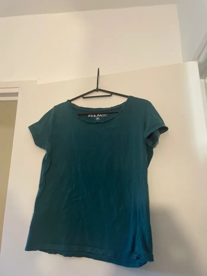 T shirt basique vert