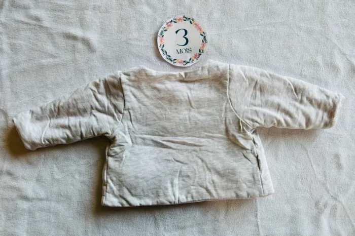🌸 Gilet réversible - Obaïbi - 3 mois 🌸 - photo numéro 2