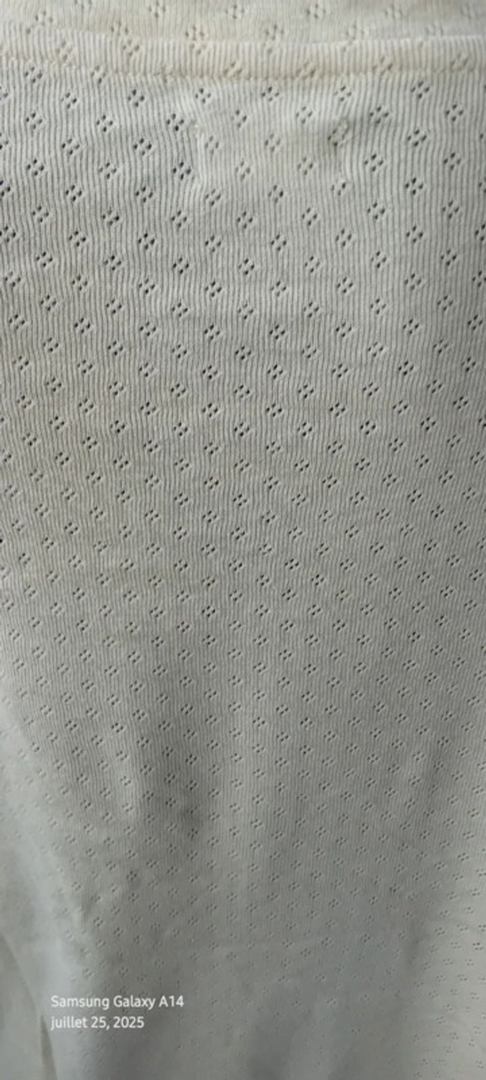 Haut manches courtes oversize maille ajourée motif losanges femme XXL in extenso - photo numéro 11