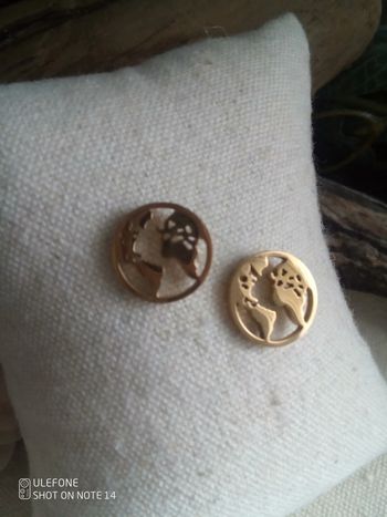 Boucles d'oreilles miss globe trotter