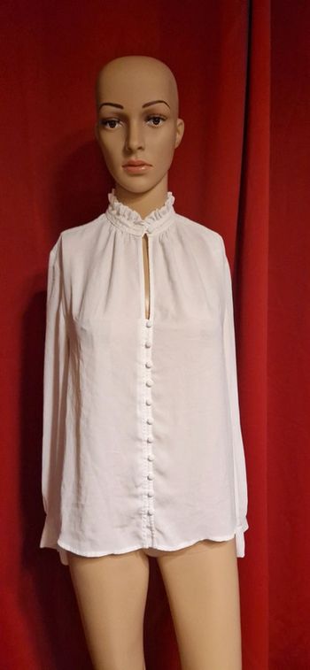 Tunique blanches col serré taille S