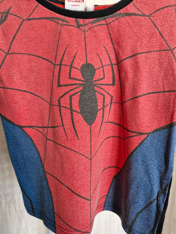 🎯 T-shirt manches courtes garçon - Spiderman/Marvel - Taille 3 ans - - photo numéro 2
