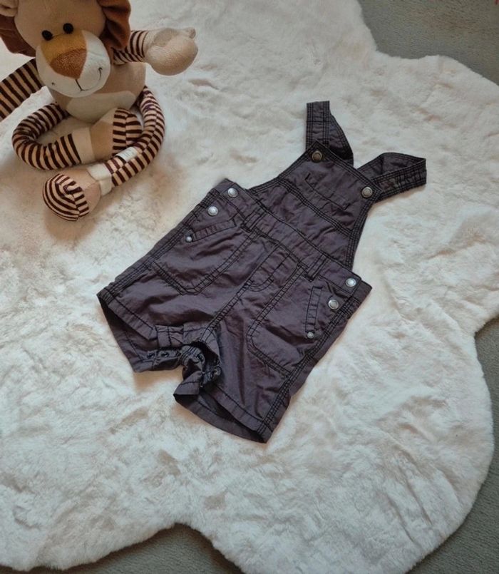 Salopette short garçon Kitchoun 9 mois - photo numéro 2