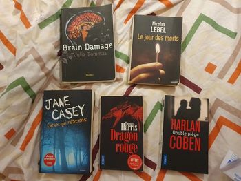 Lot de 5 thrillers