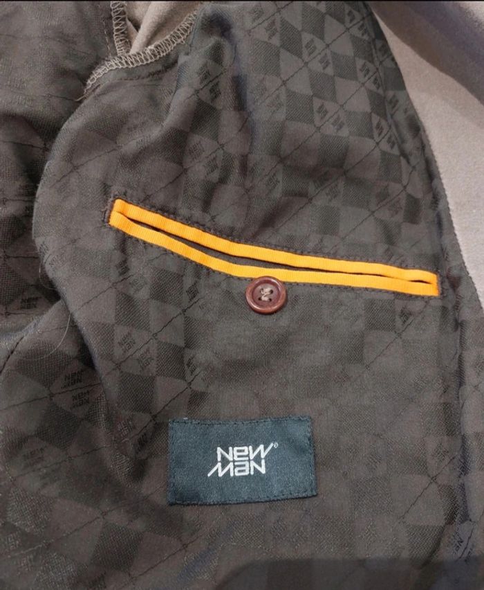 Veste en coton marron beige taille 48 - photo numéro 6