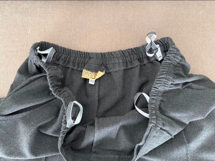 Pantalon gris élastique, Bleu Bonheur - photo numéro 8
