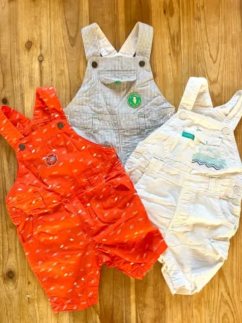 Lot de 3 salopettes été pour bébé garçon