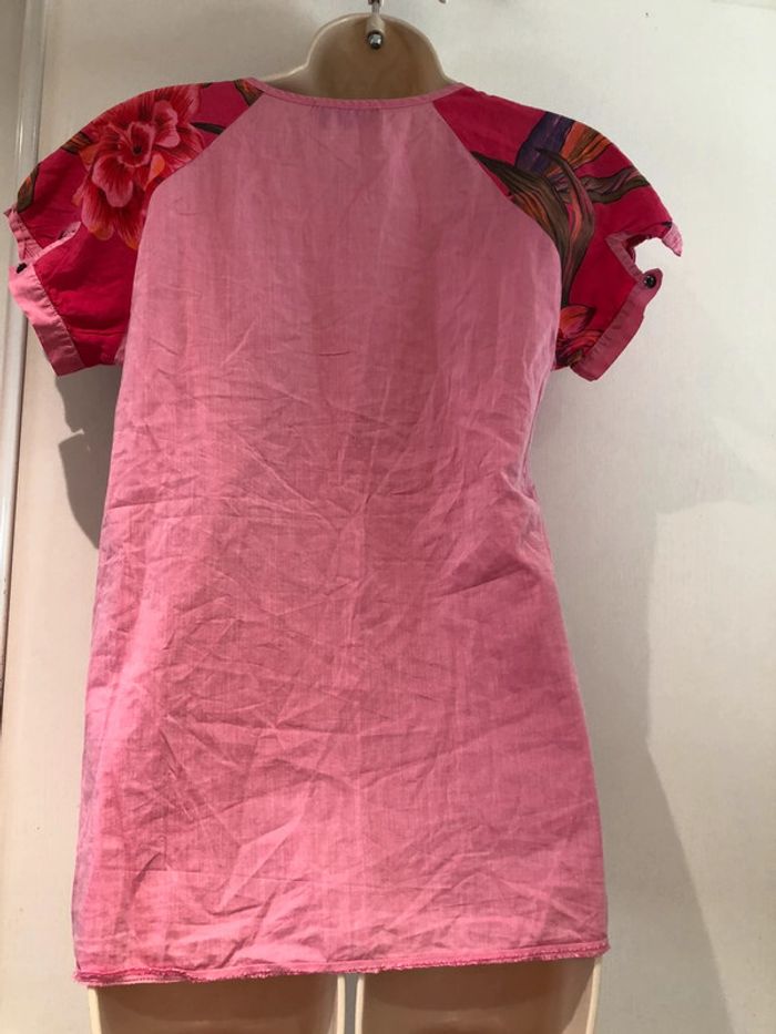 Blouse one step taille 38 couleur fuchsia - photo numéro 6