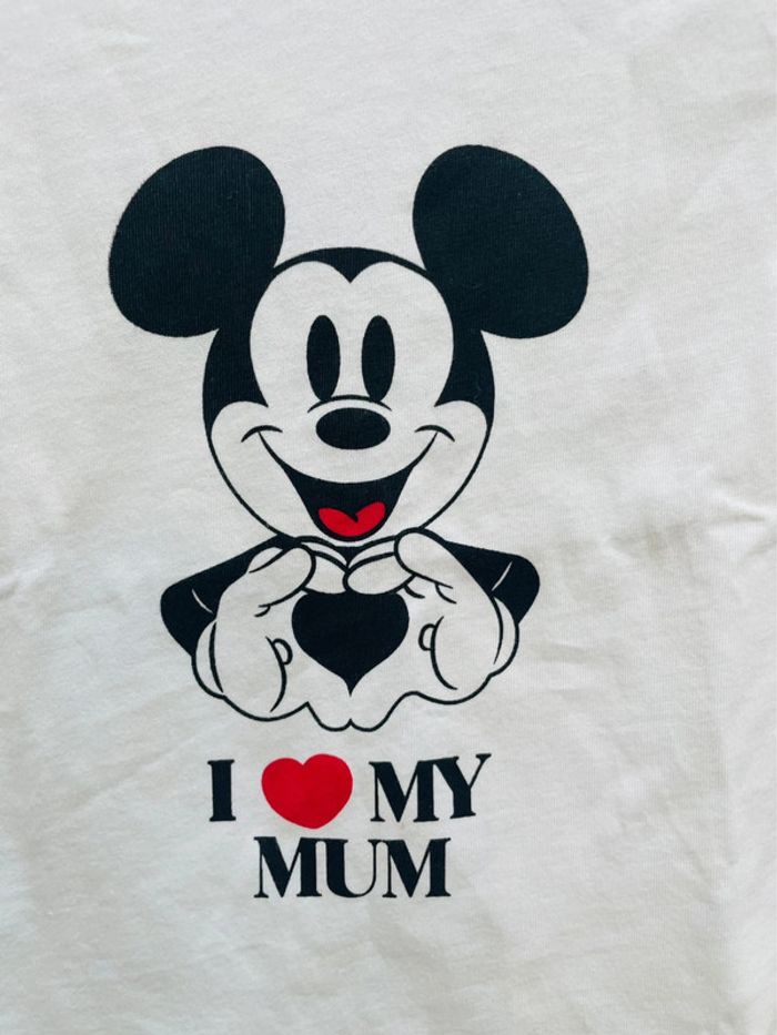 T-shirt blanc manches courtes Disney baby Mickey 24 mois - photo numéro 9