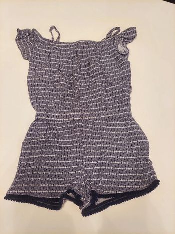 Combishort 6 ans bleu marine et blanc