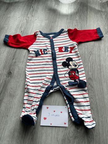 pyjama mickey 3 mois