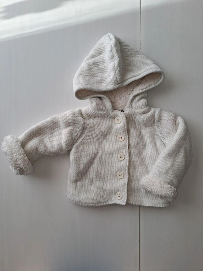 Gilet fourré bébé fille 3 mois
