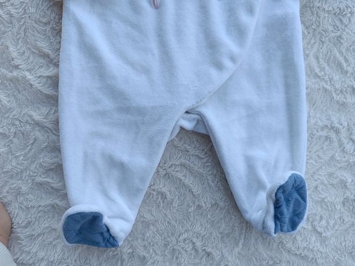 Pyjama grenouillère velours Fille 3 mois Ours Ourson et doudou Obaïbi - photo numéro 5