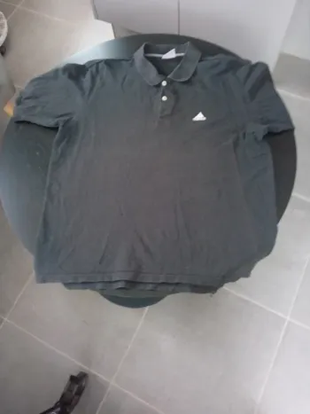 Polo Noir Adidas taille L