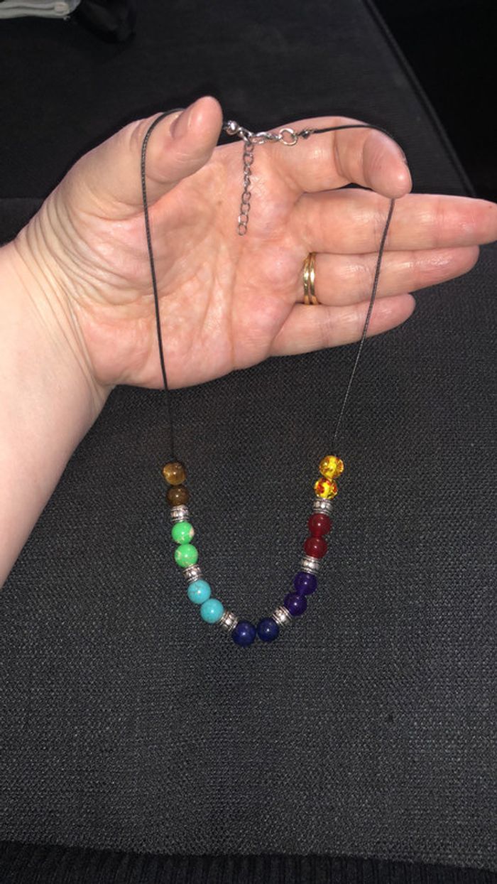 Collier cordon 7 chantas - photo numéro 2