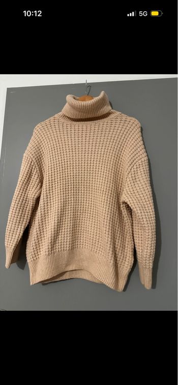Pull beige/rose taille M