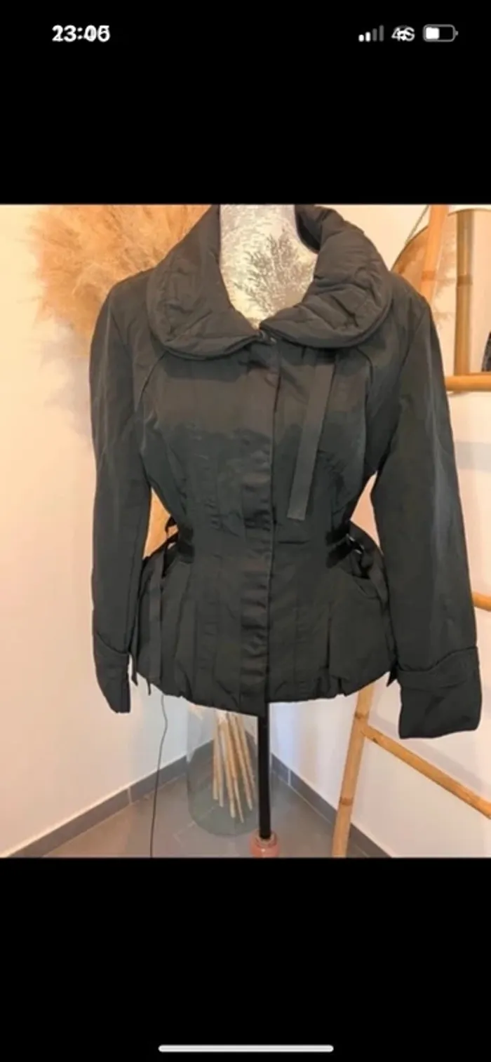 Blouson hiver court noir