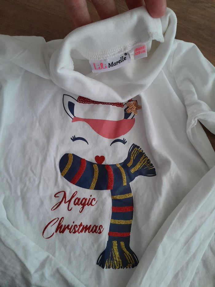 T-shirt ML Noël 8A - photo numéro 2
