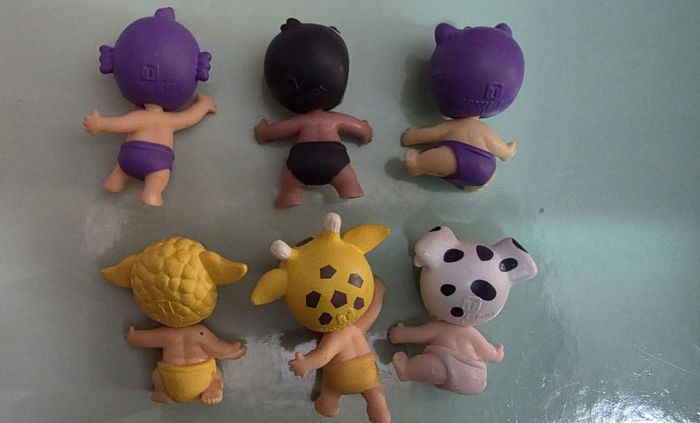 Lot de 6 figurines babies animals twozies - photo numéro 2