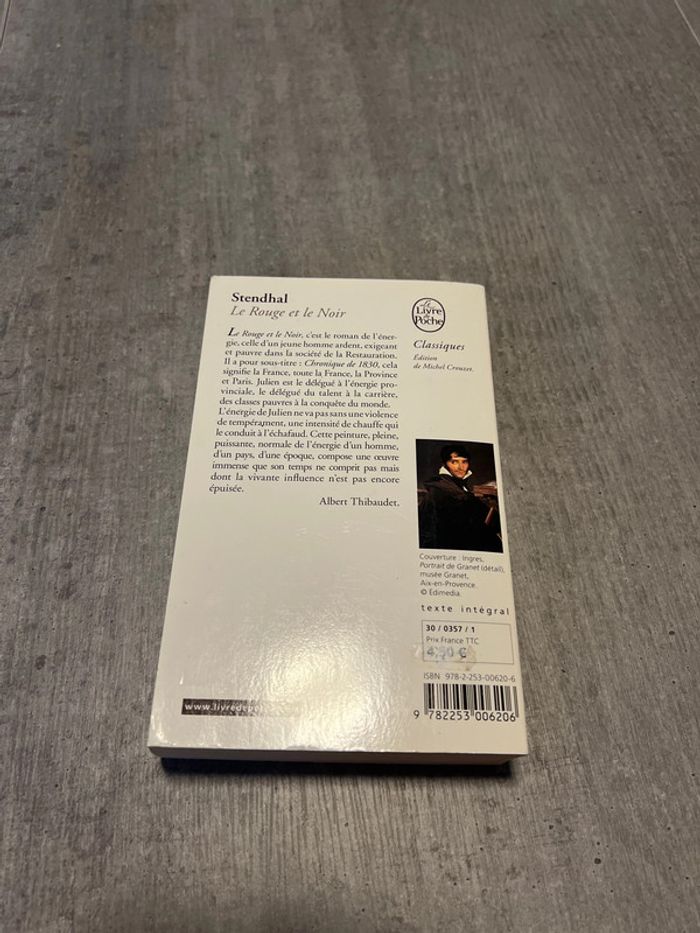 Livre Le rouge et le noir - Stendhal - photo numéro 2