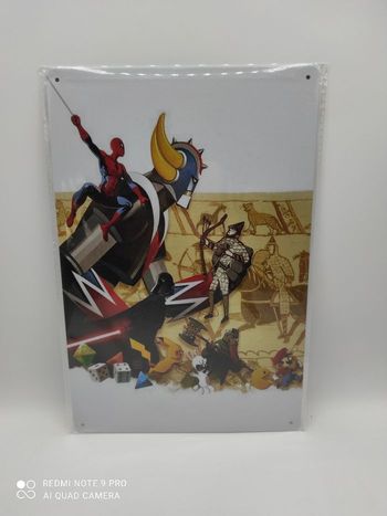 Plaque métal déco Goldorak