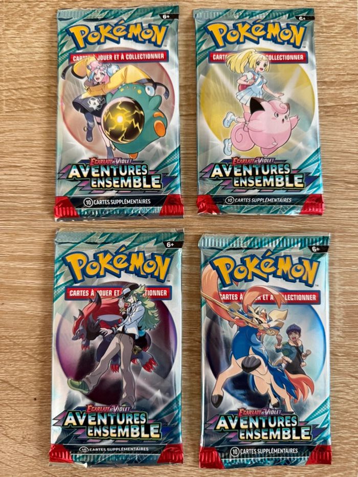 Lots de 4 booster Pokémon aventure ensemble neuf scellé