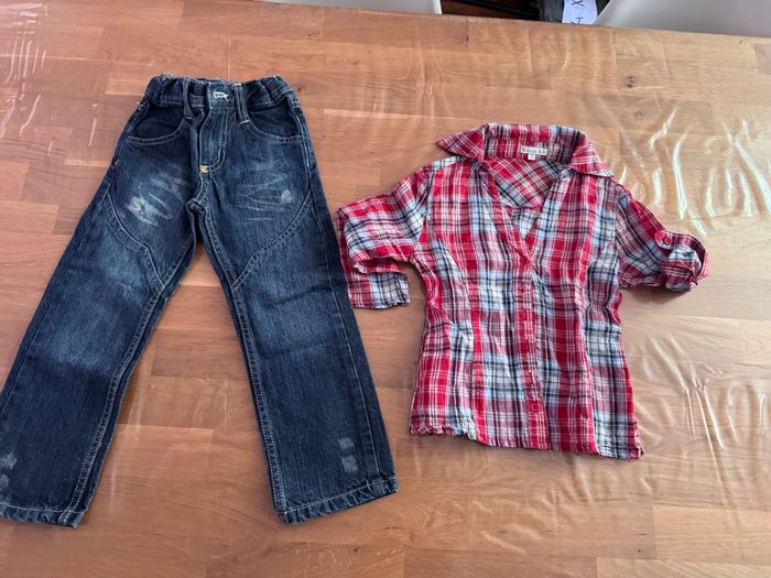 Jeans et chemise 3 ans fille - photo numéro 2