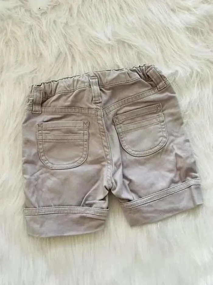 🎀 Beau short 3 ans Lisa rose gris fille - photo numéro 3