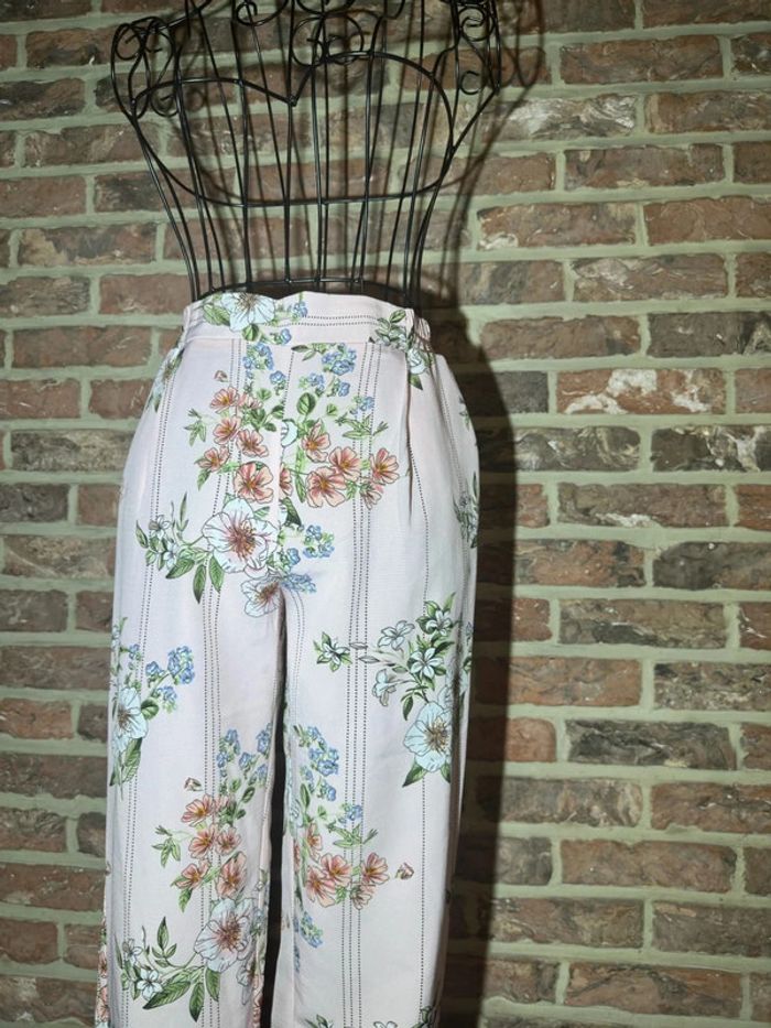 Pantalon rose clair fleuri Primark Taille XXS / 32