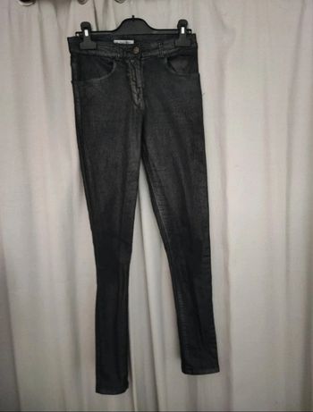 Pantalon skinny gris argenté Kiabi taille xs