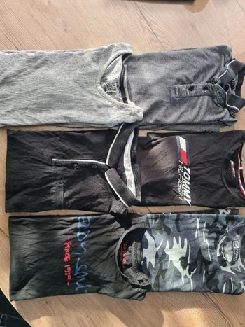 Lot de 6 polos / tee-shirt taille S