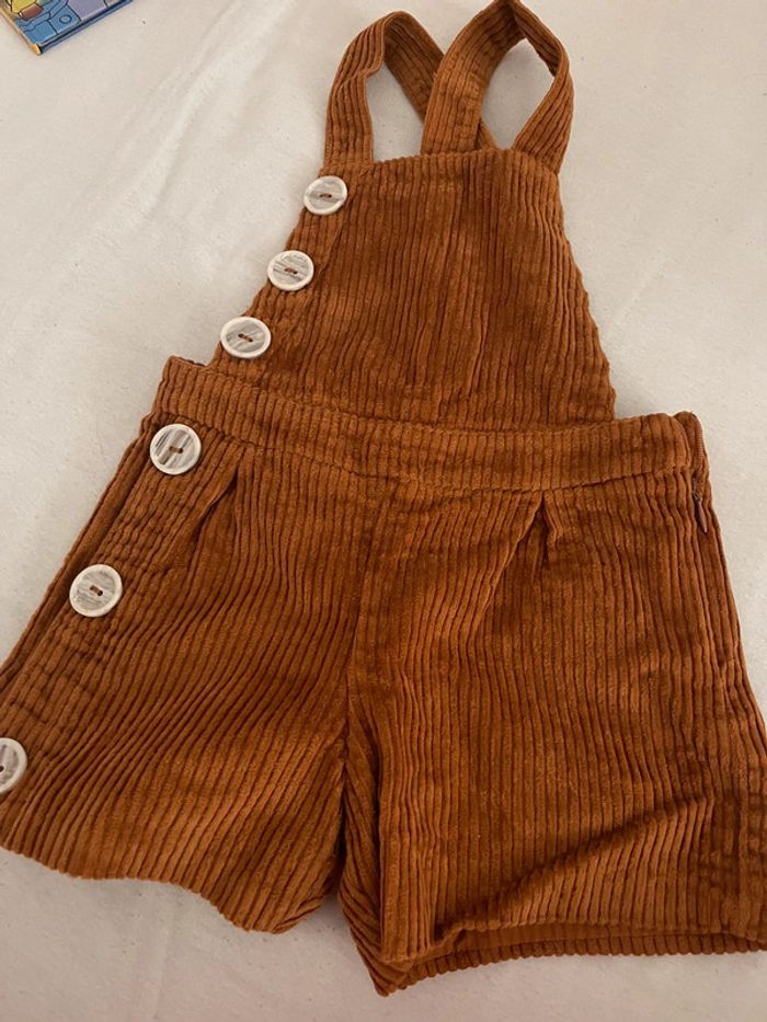 Salopette short orchestra taille 5 ans