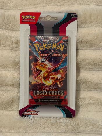 Booster blister  carte Pokémon dracaufeu flammes obsidiennes EV03