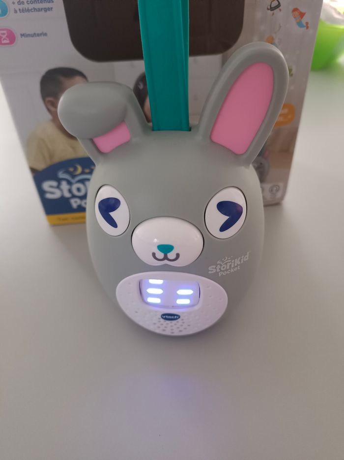 Storikid pocket gris, Conteur d'histoires interactif+ housse de protection rose - photo numéro 9