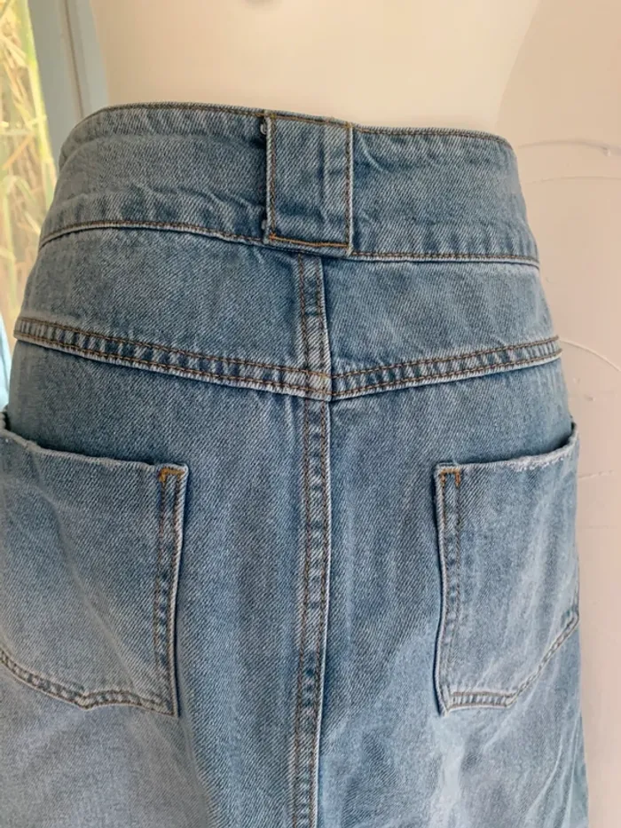 Jupe en jeanTissaia longue taille 42 100%coton - photo numéro 6