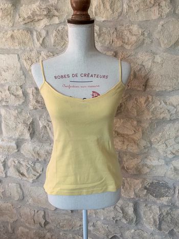 Débardeur à bretelles jaune Mim