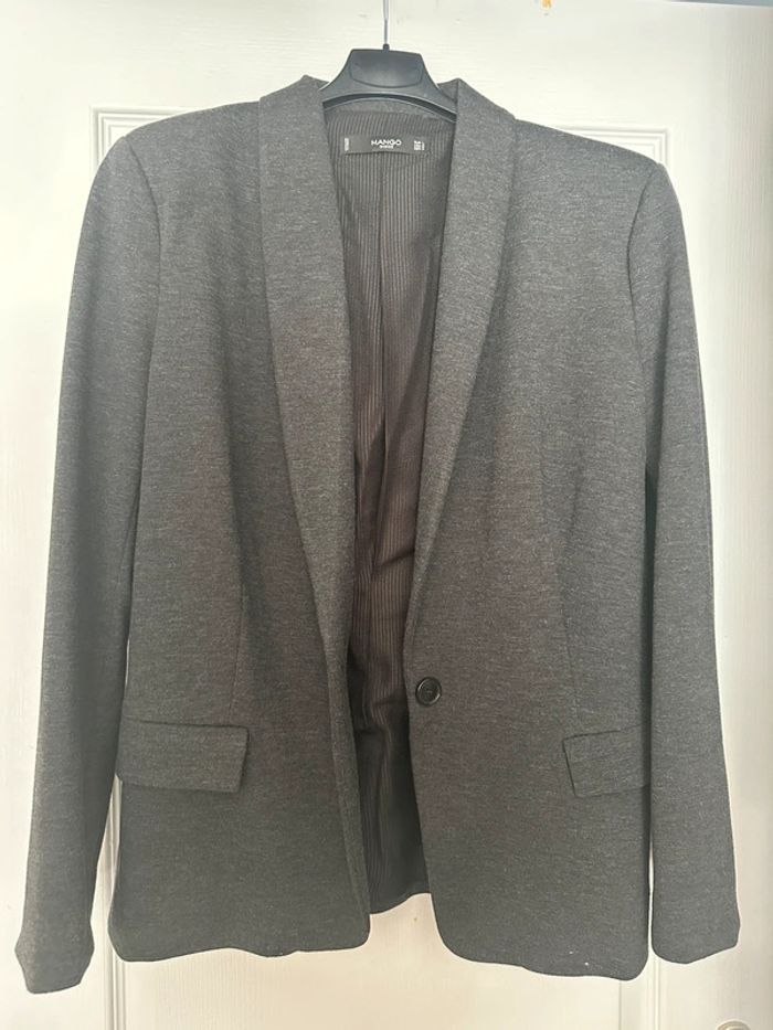 Blazer gris mango