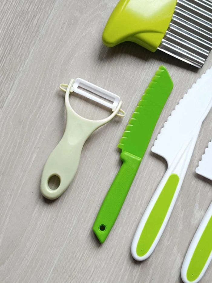Ensemble de cuisine 6 pièces pour enfant neuf vert - photo numéro 3
