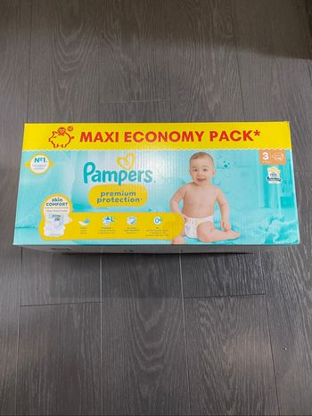 Pack de 112 couches Pampers premium protection taille 3 T3