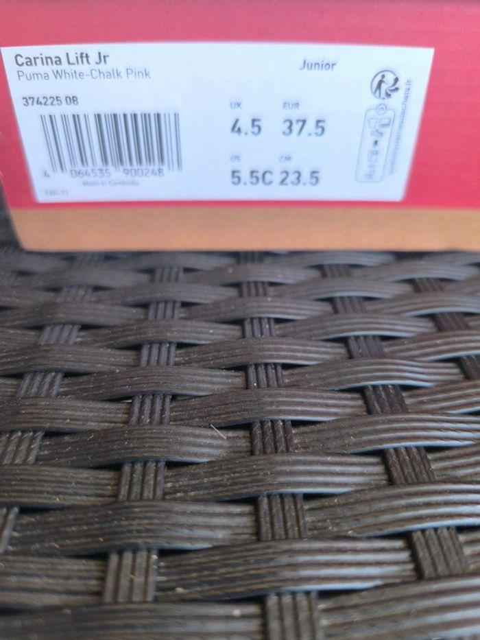 Basket puma, neuve , taille 37.5 , blanche et rose - photo numéro 3