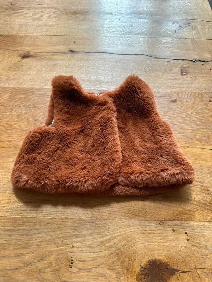 Gilet fourrure sans manche