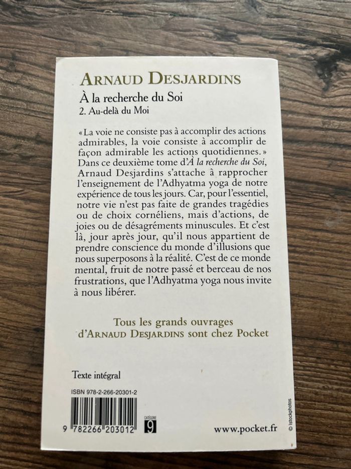 Livre pocket - Arnaud Desjardins - Au delà du moi - à la recherche du soi volume 2 - photo numéro 2