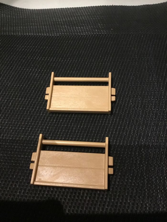 Playmobil lot 2 petites barrières palissades extension enclos pièces détachées ferme