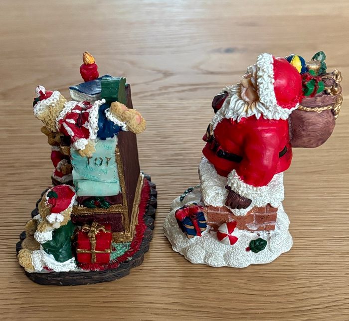 Jolies Décorations de Noël Vintage avec Père Noël et Oursons - photo numéro 2